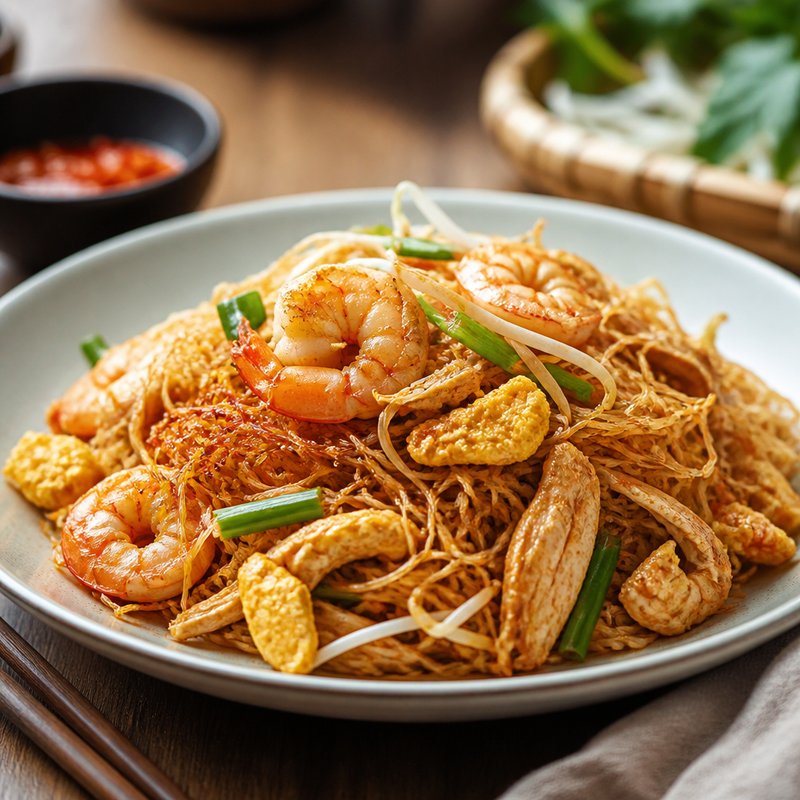 Bí mật đằng sau tô mì gạo xào kiểu Singapore và lý do kết cấu giòn lại quan trọng đến vậy