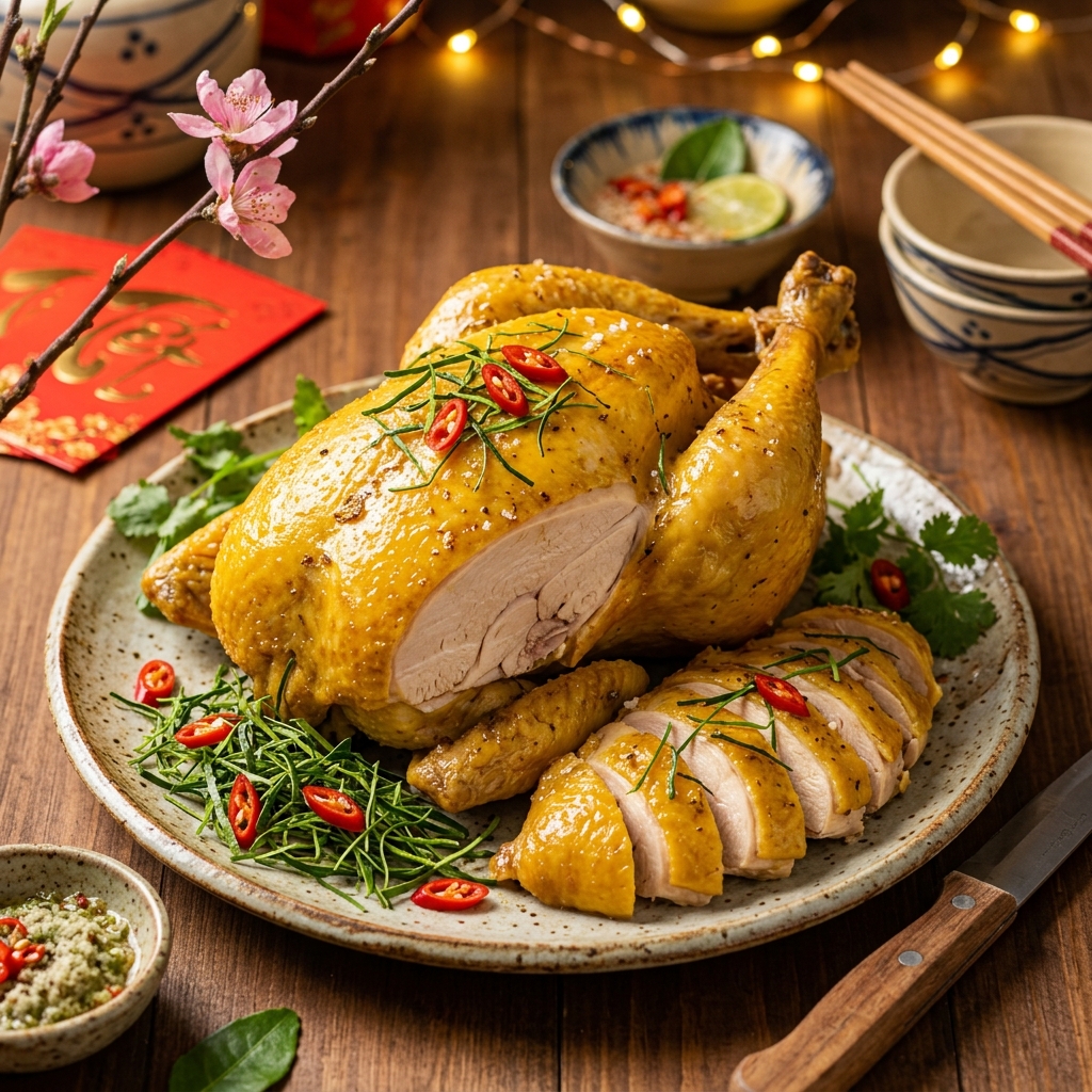 Phản ứng Maillard - Bí mật đằng sau lớp da vàng bóng, giòn sần sật của Gà ủ muối Mẹ Sóc