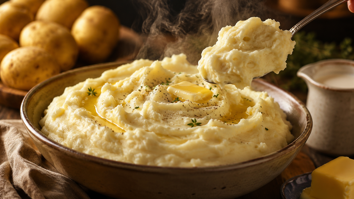 Nghệ thuật và khoa học của mashed potatoes siêu bông xốp: bí mật tinh bột, nhiệt độ và chất béo