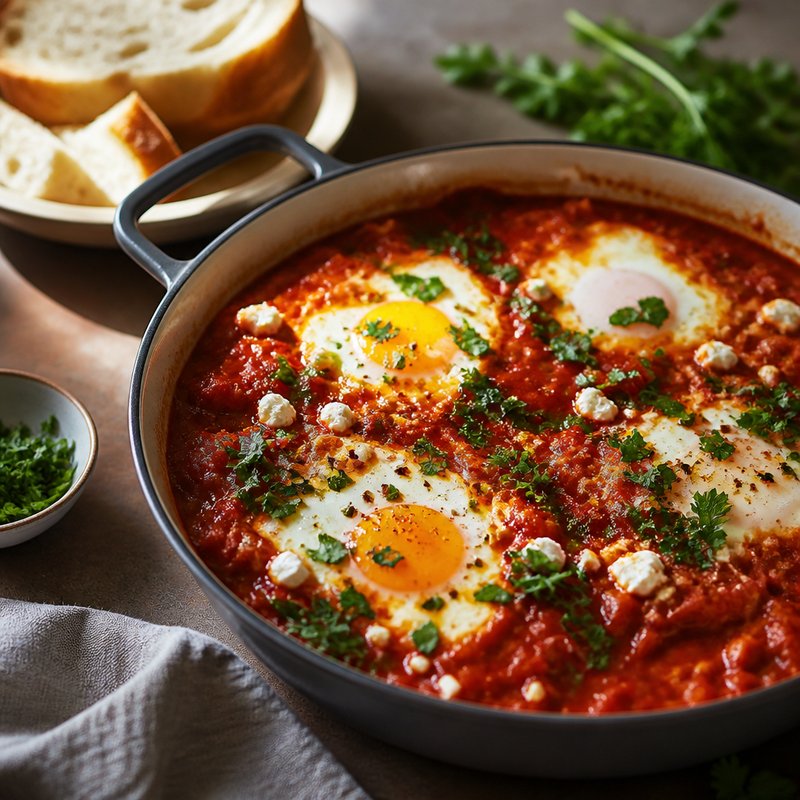 Shakshuka - món trứng chần trong sốt cà chua cay mà ai ăn một lần là nhớ mãi